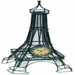 Metal Wire Eiffel Tower Table Clock