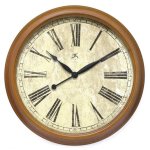 Honey Oak Clock