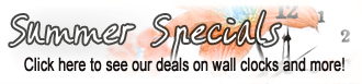 Holiday specials on Wall Clocks