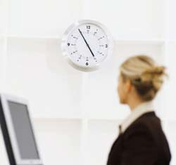 Silver Wall Clock